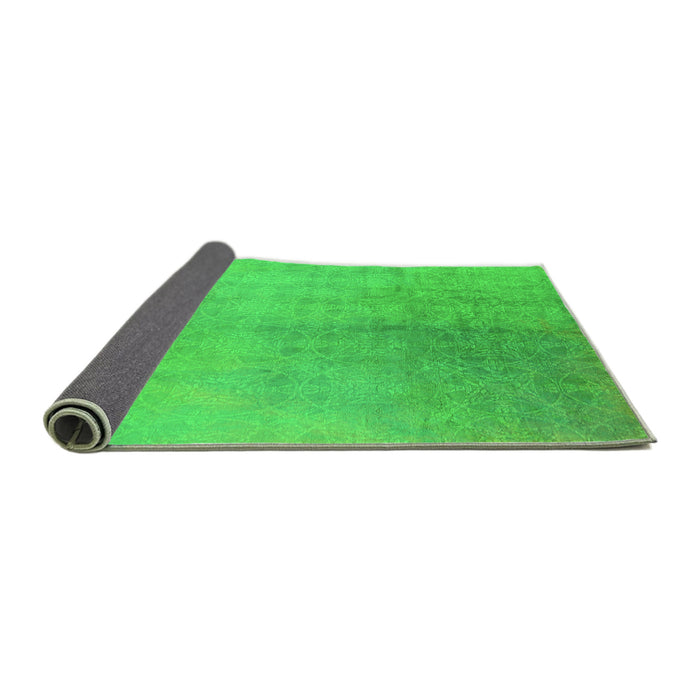Sideview of Oriental Green Industrial Rug, urb2159grn