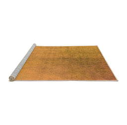Sideview of Machine Washable Oriental Orange Industrial Area Rugs, wshurb2159org