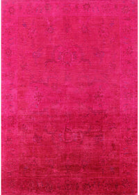 Machine Washable Industrial Modern Pastel Purple Pink Rug, wshurb2160