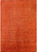 Machine Washable Industrial Modern Orange Red Orange Rug, wshurb2161