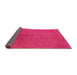 Sideview of Oriental Pink Industrial Rug, urb2161pnk