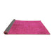 Sideview of Oriental Purple Industrial Rug, urb2161pur