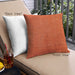 Front View of Mid-Century Modern Urban Square Orange Red Orange Throw Pillow, 18 inch by 18 inch, pwurb2161