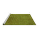 Sideview of Machine Washable Oriental Green Industrial Area Rugs, wshurb2161grn