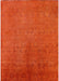 Mid-Century Modern Orange Red Orange Oriental Rug, urb2161