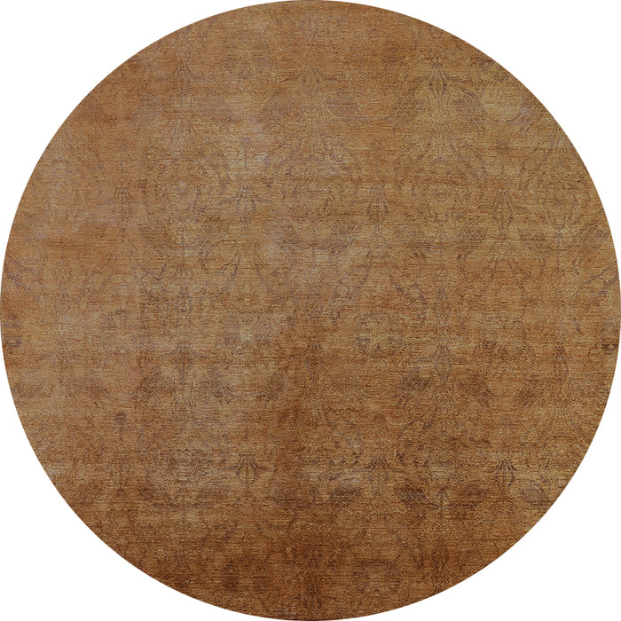 Round Oriental Light Blue Industrial Rug, urb2161lblu