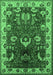 Oriental Emerald Green Industrial Rug, urb2162emgrn