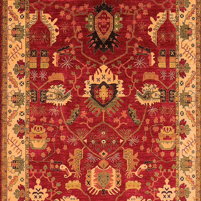 Oriental Orange Industrial Rug, urb2162org