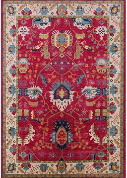 Mid-Century Modern Camel Brown Oriental Rug, urb2162