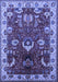 Machine Washable Oriental Blue Industrial Rug, wshurb2162blu