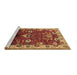 Sideview of Machine Washable Oriental Brown Industrial Rug, wshurb2162brn