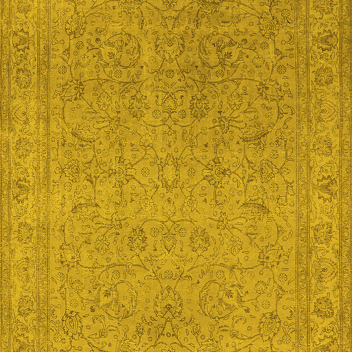 Oriental Yellow Industrial Rug, urb2163yw