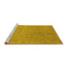 Sideview of Machine Washable Oriental Yellow Industrial Rug, wshurb2163yw