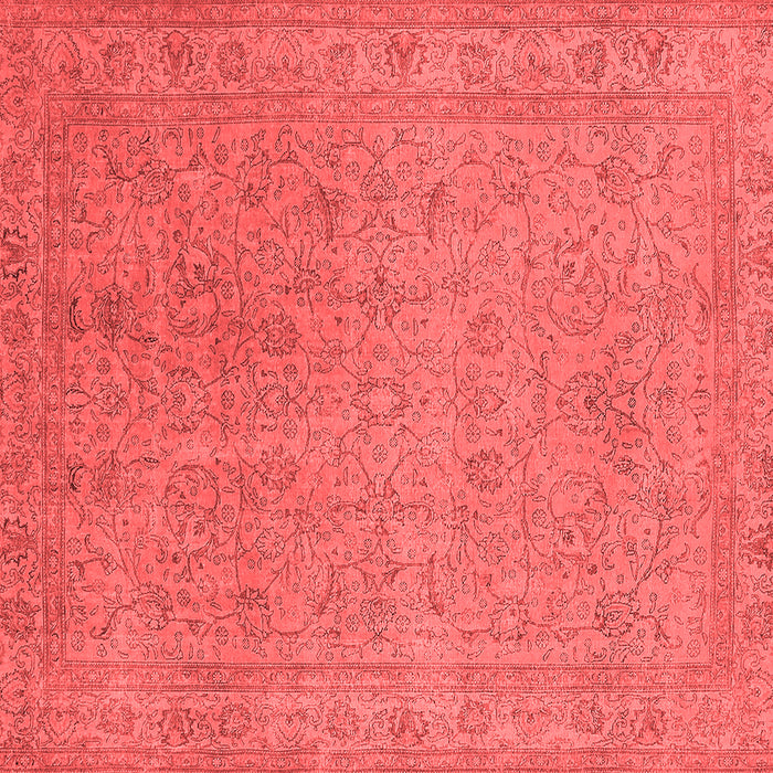 Machine Washable Oriental Red Industrial Rug, wshurb2163red