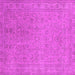 Square Oriental Pink Industrial Rug, urb2163pnk