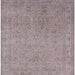 Square Machine Washable Industrial Modern Silver Pink Rug, wshurb2163