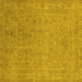 Square Oriental Yellow Industrial Rug, urb2163yw