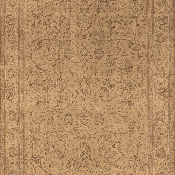Machine Washable Oriental Brown Industrial Rug, wshurb2163brn