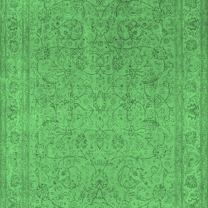 Oriental Emerald Green Industrial Rug, urb2163emgrn