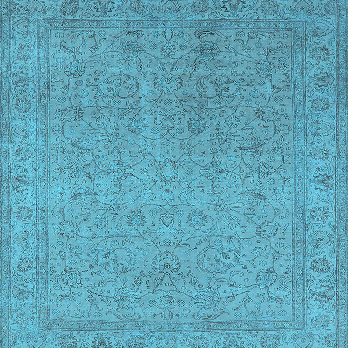 Square Oriental Light Blue Industrial Rug, urb2163lblu