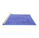 Sideview of Machine Washable Oriental Blue Industrial Rug, wshurb2164blu