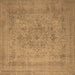 Square Oriental Brown Industrial Rug, urb2164brn