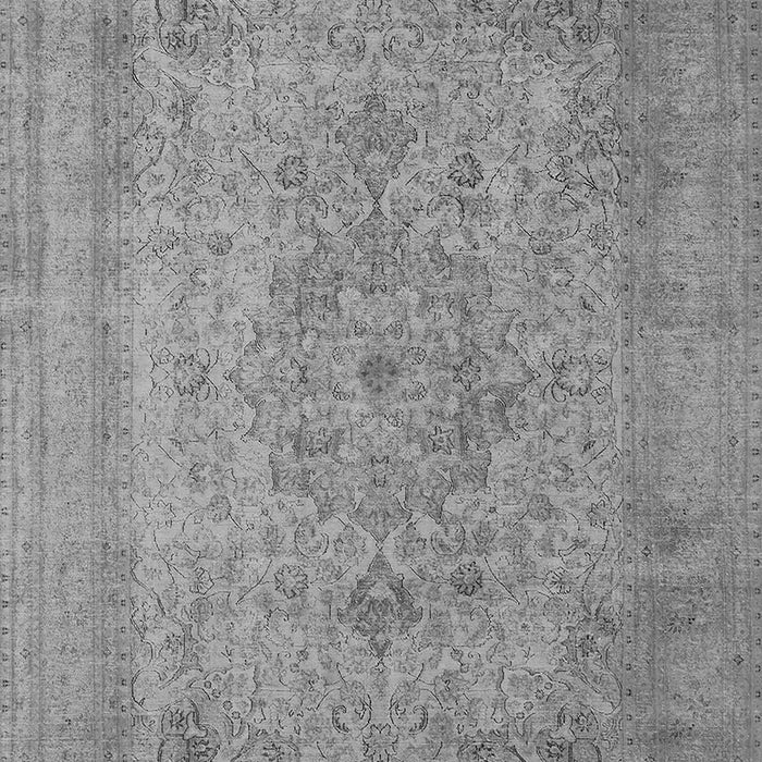 Machine Washable Oriental Gray Industrial Rug, wshurb2164gry