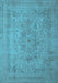 Oriental Light Blue Industrial Rug, urb2164lblu