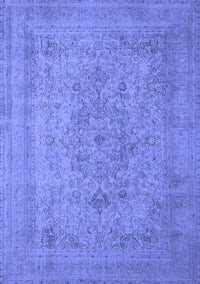 Oriental Blue Industrial Rug, urb2164blu