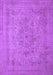 Machine Washable Oriental Purple Industrial Area Rugs, wshurb2164pur