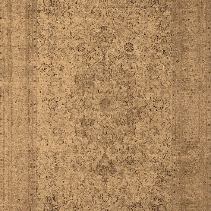 Machine Washable Oriental Brown Industrial Rug, wshurb2164brn