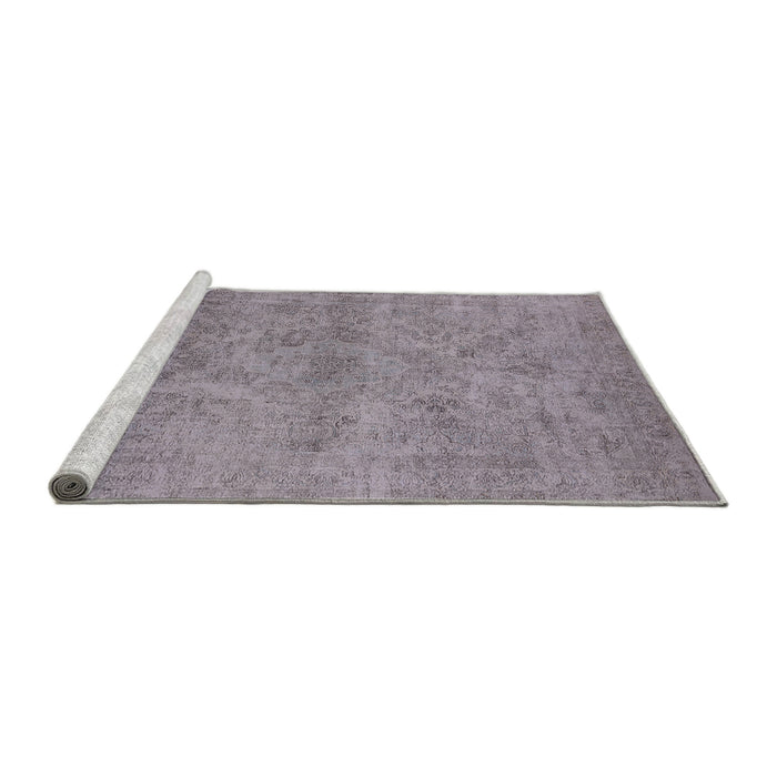Sideview of Machine Washable Industrial Modern Dark Gray Rug, wshurb2165