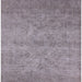 Square Mid-Century Modern Dark Gray Oriental Rug, urb2165