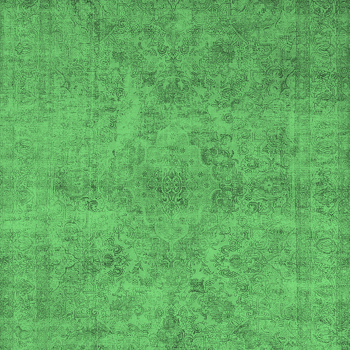 Machine Washable Oriental Emerald Green Industrial Area Rugs, wshurb2165emgrn