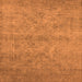 Square Oriental Orange Industrial Rug, urb2165org