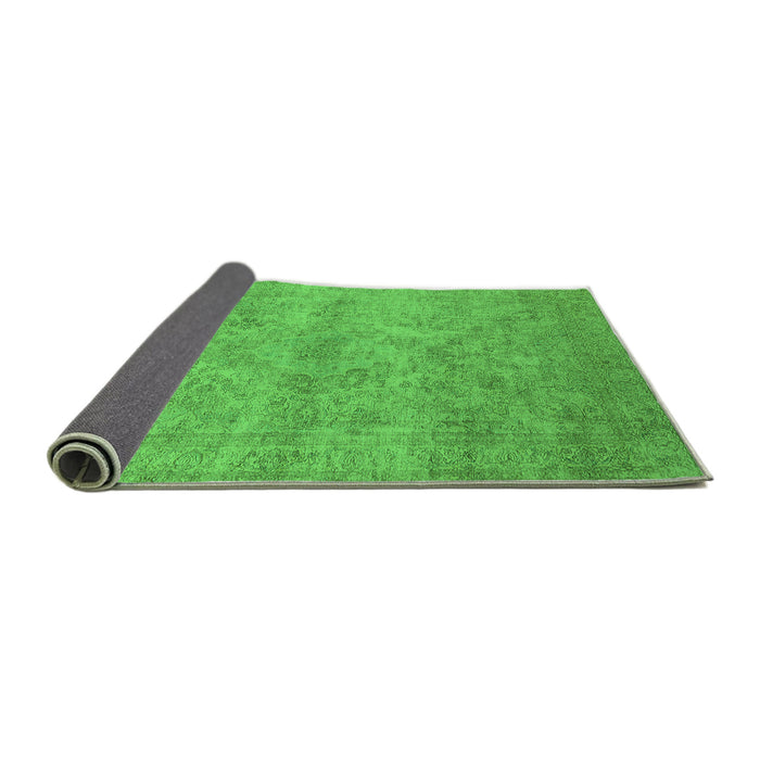 Sideview of Oriental Green Industrial Rug, urb2165grn
