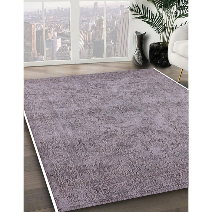 Machine Washable Industrial Modern Dark Gray Rug in a Family Room, wshurb2165