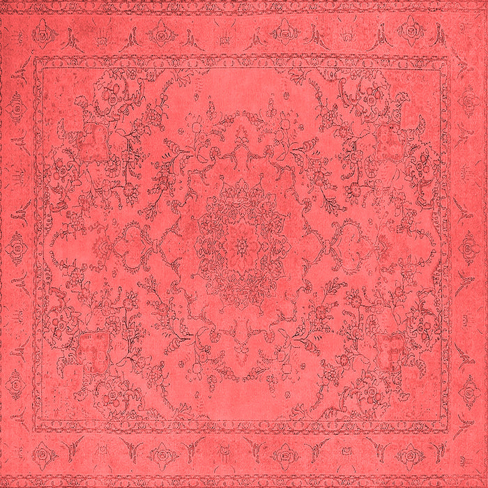 Machine Washable Oriental Red Industrial Rug, wshurb2166red