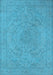 Oriental Light Blue Industrial Rug, urb2166lblu