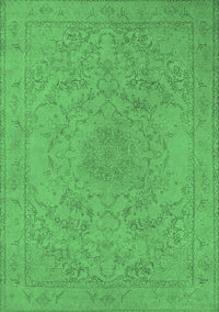 Oriental Emerald Green Industrial Rug, urb2166emgrn