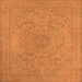 Square Oriental Orange Industrial Rug, urb2166org