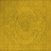 Square Oriental Yellow Industrial Rug, urb2166yw