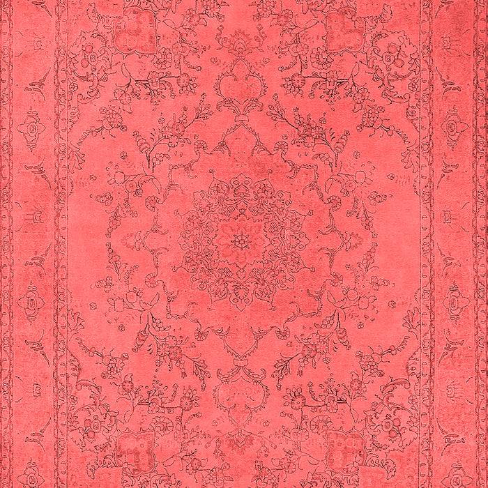 Machine Washable Oriental Red Industrial Rug, wshurb2166red