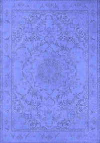 Oriental Blue Industrial Rug, urb2166blu