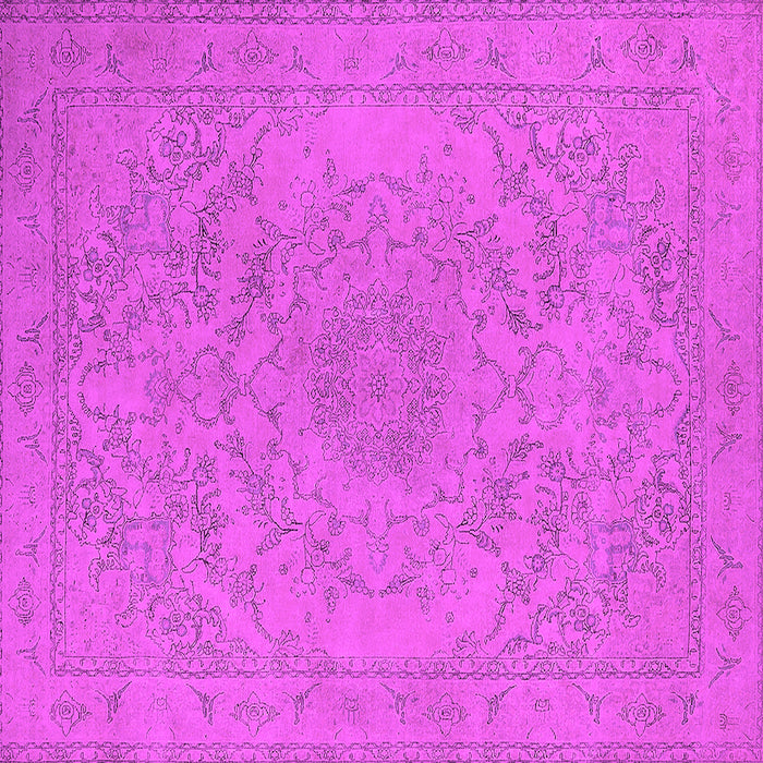 Square Oriental Pink Industrial Rug, urb2166pnk