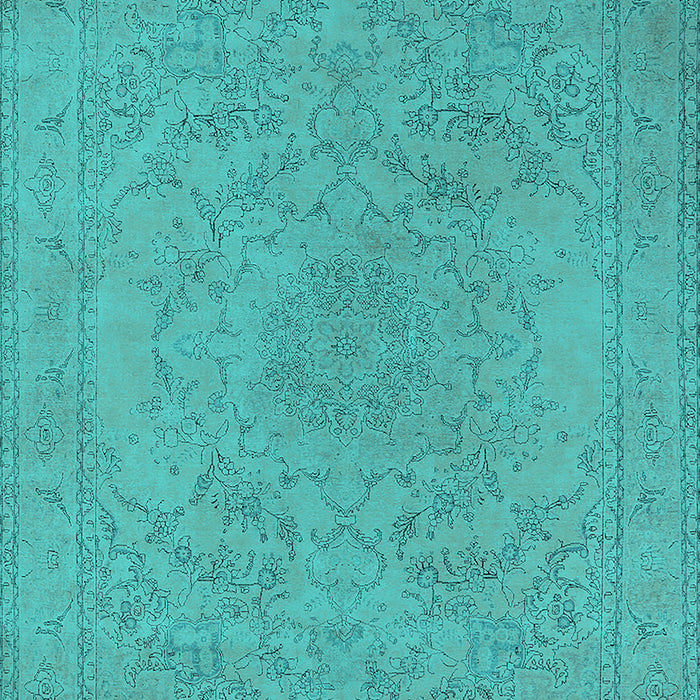 Oriental Turquoise Industrial Rug, urb2166turq