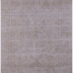 Square Mid-Century Modern Pink Oriental Rug, urb2167