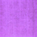 Square Oriental Purple Industrial Rug, urb2167pur