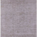 Square Mid-Century Modern Silver Pink Oriental Rug, urb2168