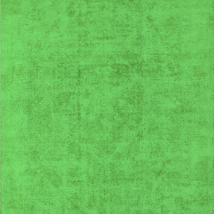 Machine Washable Oriental Green Industrial Area Rugs, wshurb2168grn